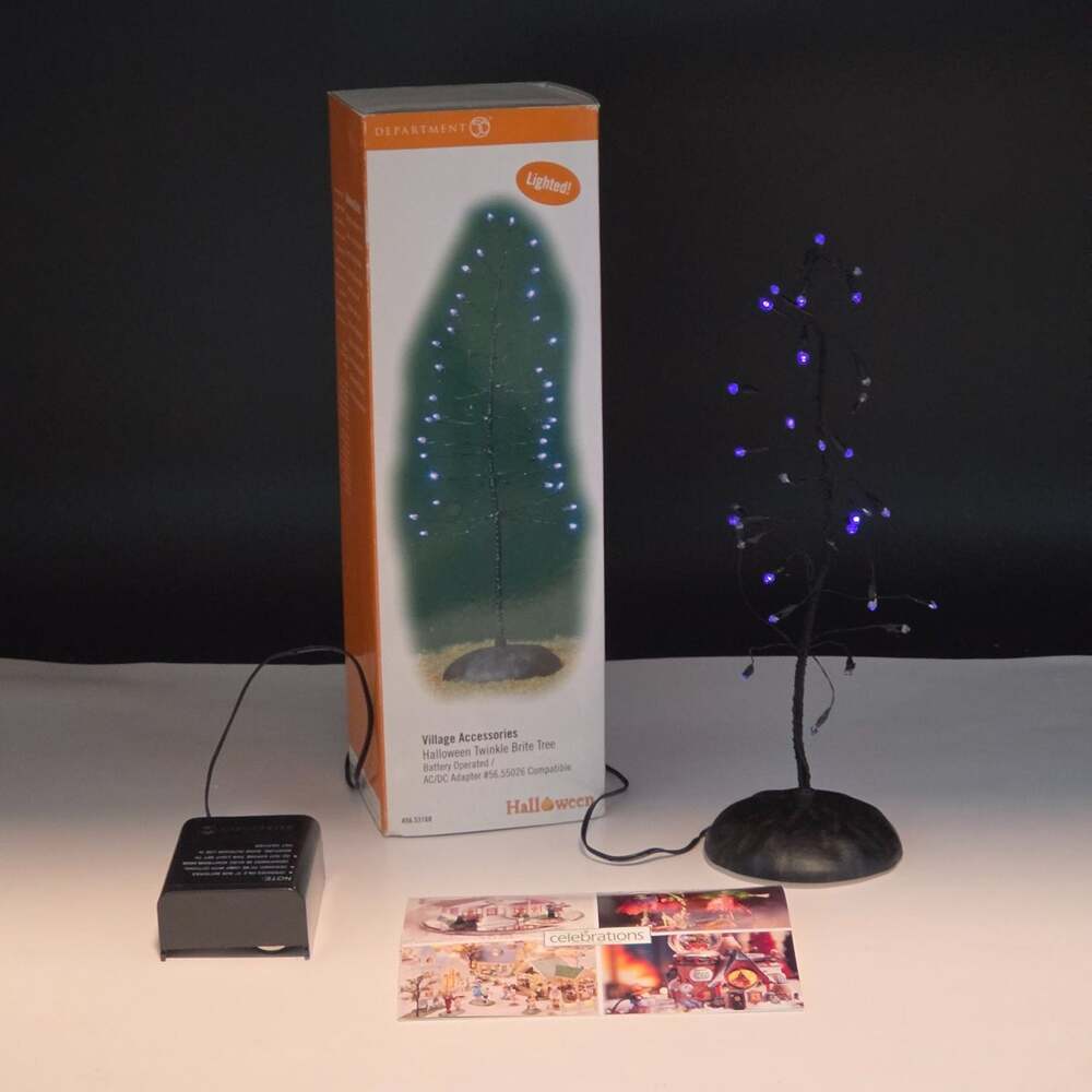 Department 56 Halloween Twinkle Brite Tree Village Lighted 56.53168 Original Box